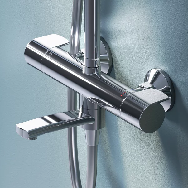 Coloana de dus cu baterie termostatata AM.PM X-Joy finisaj crom lucios picture - 6