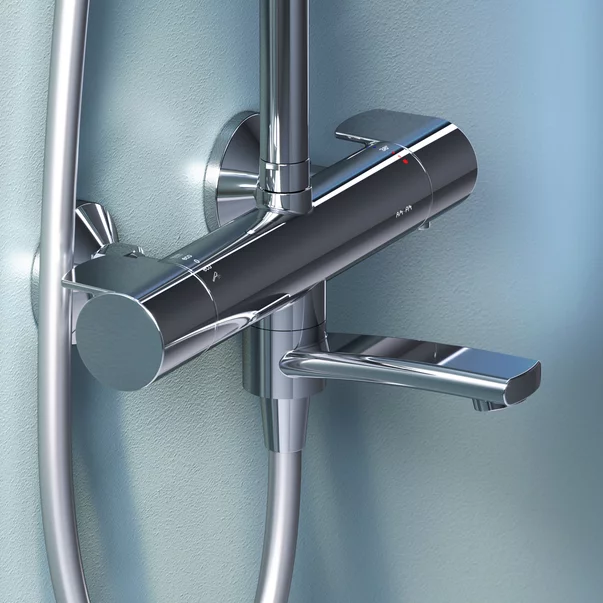 Coloana de dus cu baterie termostatata AM.PM X-Joy finisaj crom lucios picture - 7