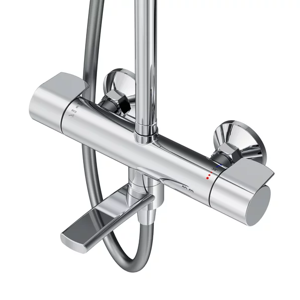 Coloana de dus cu baterie termostatata AM.PM X-Joy finisaj crom lucios picture - 15