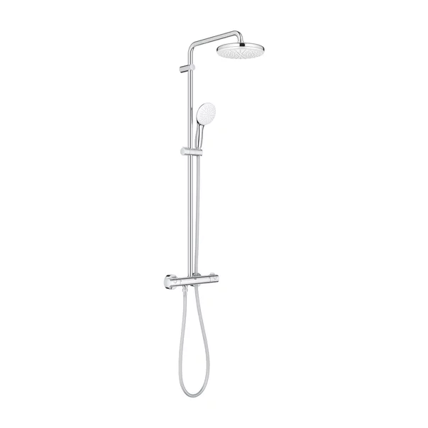 Coloana de dus cu baterie termostatata Grohe Tempesta 210 finisaj crom lucios picture - 2