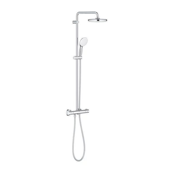 Coloana de dus cu baterie termostatata Grohe Tempesta 210 finisaj crom lucios picture - 3