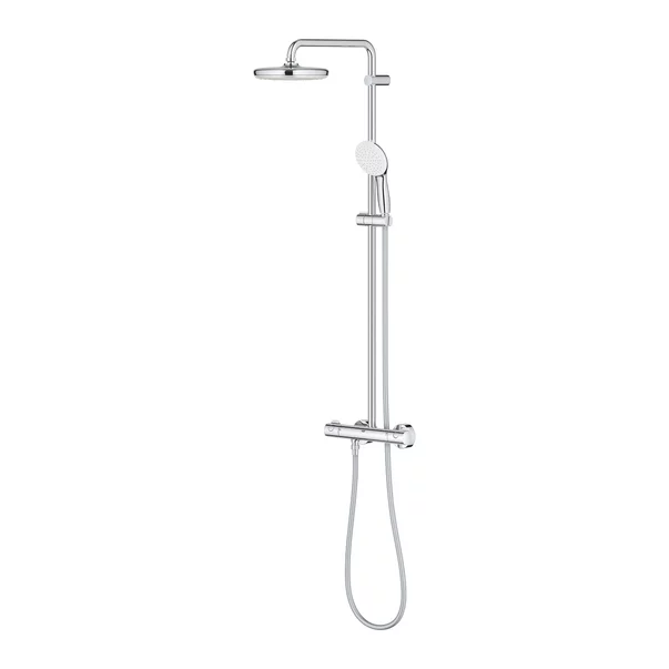 Coloana de dus cu baterie termostatata Grohe Tempesta 210 finisaj crom lucios picture - 5