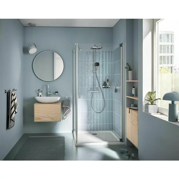 Coloana de dus cu baterie termostatata Grohe Vitalio Start Cube 250 crom lucios picture - 2