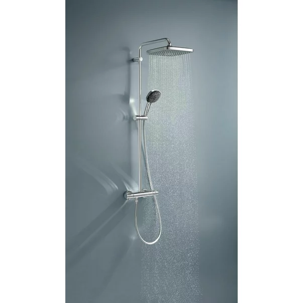 Coloana de dus cu baterie termostatata Grohe Vitalio Start Cube 250 crom lucios picture - 3