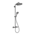 Coloana de dus cu baterie termostatata Hansgrohe Croma Select S para cu 3 functii finisaj negru-crom periat picture - 2