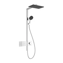 Coloana de dus cu baterie termostatata Hansgrohe Raindance Alive Q para cu 3 functii finisaj crom lucios