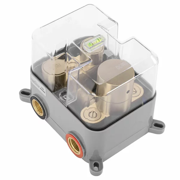 Sistem de dus incastrat cu baterie termostatata incastrata auriu periat Rea Lungo picture - 7