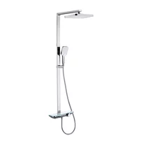 Coloana de dus cu baterie termostatata Inter Ceramic Este finisaj crom lucios