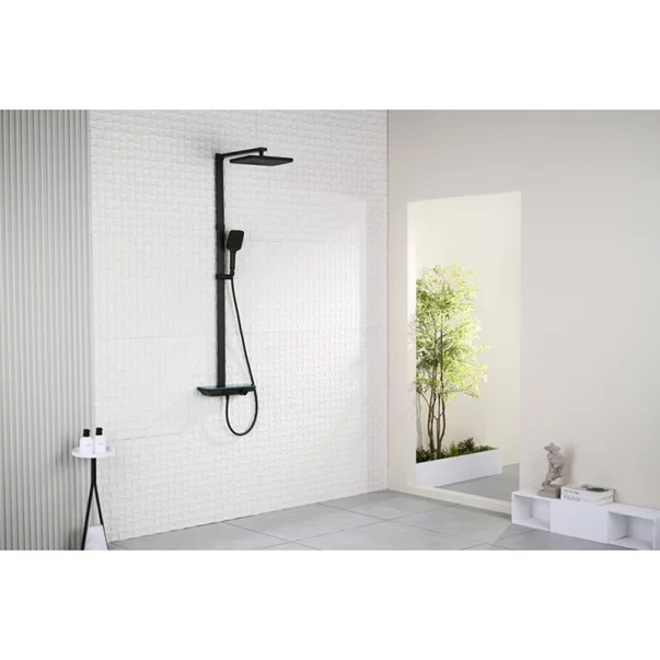Coloana de dus cu baterie termostatata Inter Ceramic Lucio finisaj negru mat picture - 2
