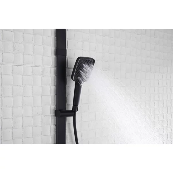 Coloana de dus cu baterie termostatata Inter Ceramic Lucio finisaj negru mat picture - 9