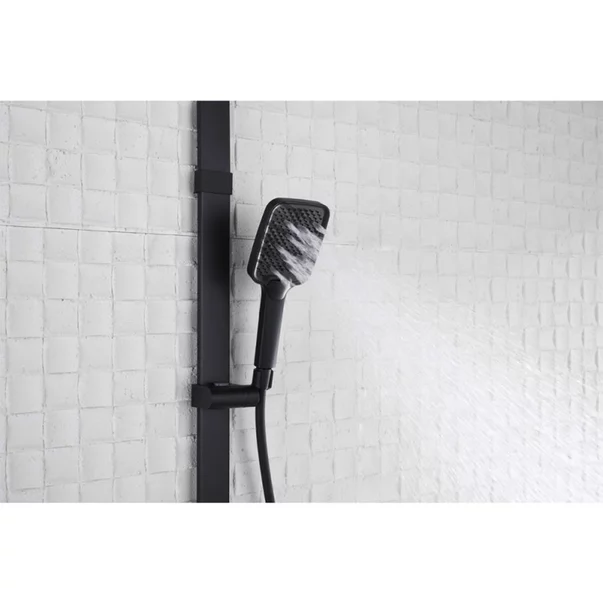 Coloana de dus cu baterie termostatata Inter Ceramic Lucio finisaj negru mat picture - 10