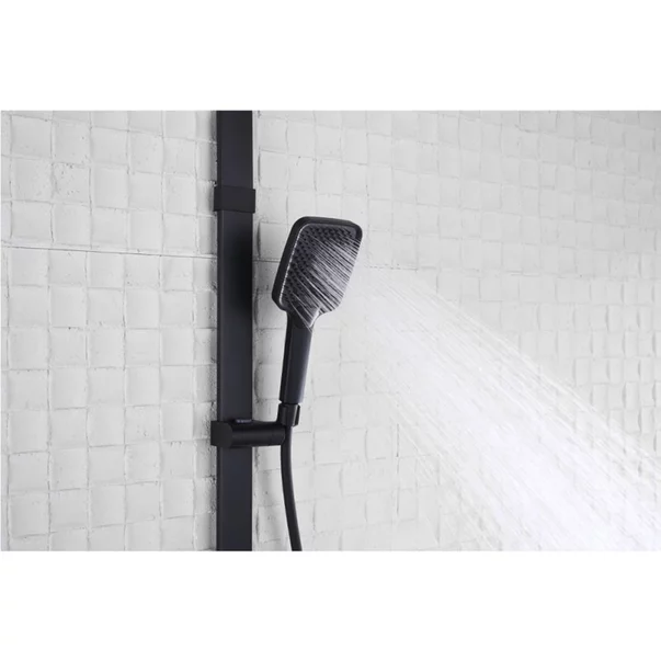 Coloana de dus cu baterie termostatata Inter Ceramic Lucio finisaj negru mat picture - 11