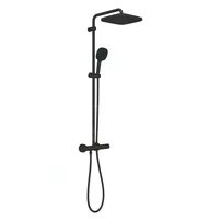 Coloana de dus cu baterie termostatata negru mat Grohe Vitalio 250 Cube