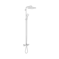 Coloana de dus cu termostat Grohe Tempesta 250 Cube finisaj crom lucios