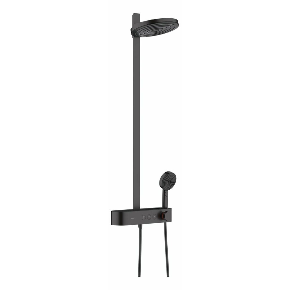 Coloana de dus Hansgrohe Pulsify S 260 negru mat cu termostat ShowerTablet Select 400 EcoSmart