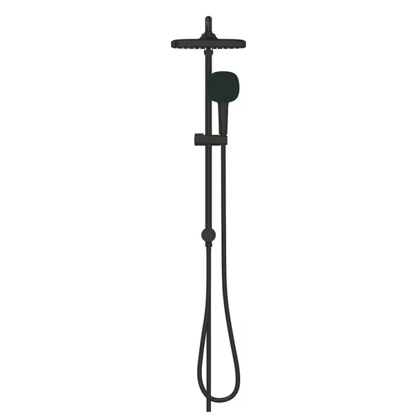 Coloana de dus negru mat Grohe Tempesta Cosmopolitan 250 Cube fara baterie picture - 2