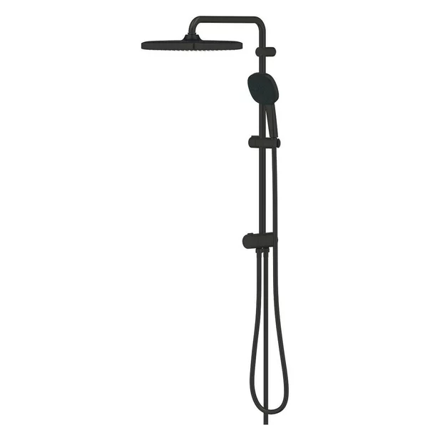 Coloana de dus negru mat Grohe Tempesta Cosmopolitan 250 Cube fara baterie picture - 3