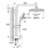 Coloana de dus negru mat Grohe Tempesta Cosmopolitan 250 Cube fara baterie picture - 5