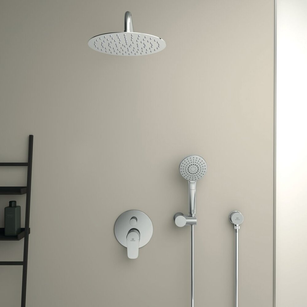 Cot conector de dus FixFit Ideal Standard crom lucios IdealRain Round