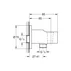 Cot iesire cu suport para dus Grohe Vitalio Universal negru picture - 2