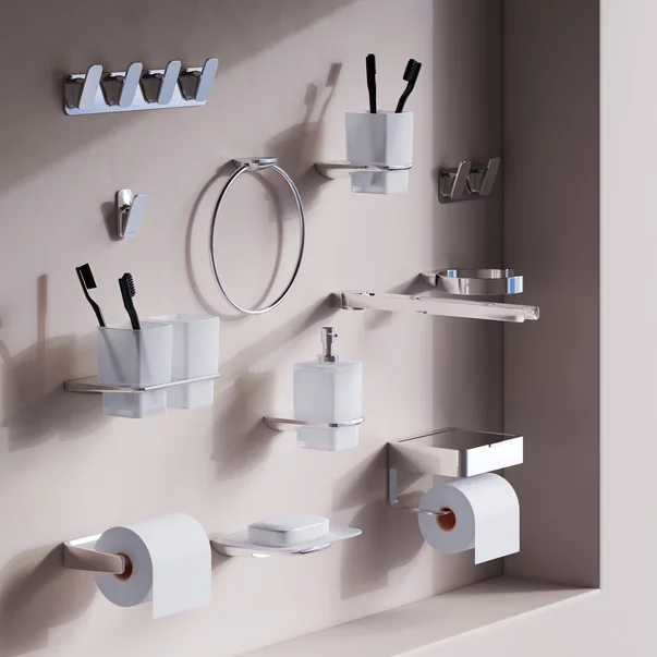 Cuier dublu AM.PM Inspire 2.0 crom lucios picture - 3