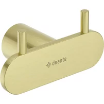 Cuier dublu auriu periat Deante Round