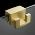 Cuier dublu Radaway auriu periat cu montare pe sticla de dus picture - 1