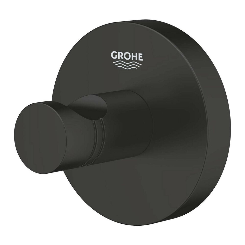 Cuier negru mat Grohe Essentials
