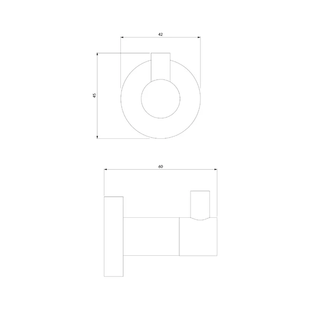 Cuier simplu alama periata Omnires Modern Project picture - 2