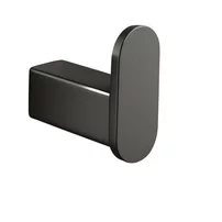 Cuier simplu Balneo Qarx finisaj Gun Metal mat