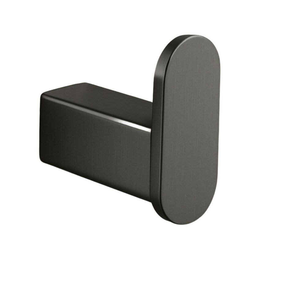 Cuier simplu Balneo Qarx finisaj Gun Metal mat