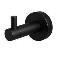 Cuier simplu Balneo Qube negru mat