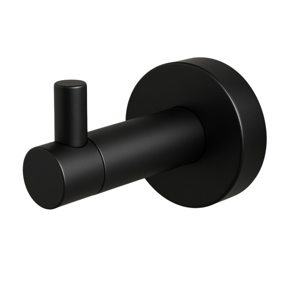 Cuier simplu Balneo Qube negru mat
