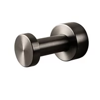 Cuier simplu rotund Balneo Qube Gun Metal mat