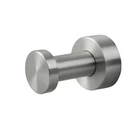 Cuier simplu rotund Balneo Qube inox periat