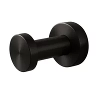 Cuier simplu rotund Balneo Qube negru mat