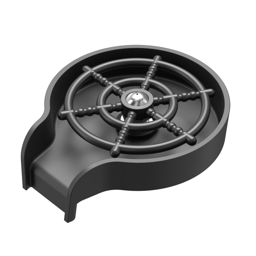 Dispozitiv clatire pahare Quadron BasicWash finisaj negru mat