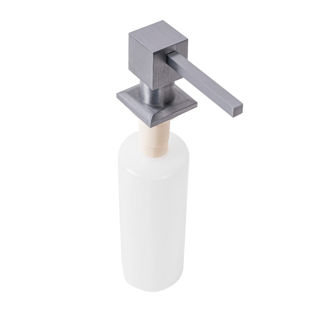 Dozator detergent Rea Square 330 ml finisaj nichel periat