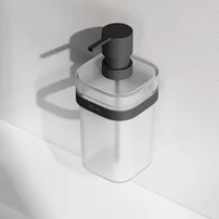 Dozator sapun AM.PM Func negru-sticla mata 200 ml