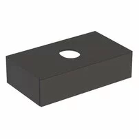 Dulap baza pentru lavoar pe blat Geberit Variform lava gri inchis 1 sertar 90 cm