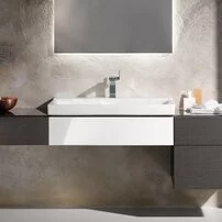 Dulap baza pentru lavoar suspendat alb Geberit Xeno² 1 sertar 88 cm