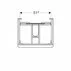 Dulap baza pentru lavoar suspendat Geberit Smyle Square nuc 2 sertare 59 cm picture - 4