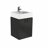 Dulap baza pentru lavoar suspendat Kolo Twins 60 cm, negru mat