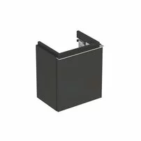 Dulap baza pentru lavoar suspendat negru Geberit Icon 1 usa opritor stanga 37 cm