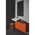 Dulap baza suspendat Ideal Standard Atelier Conca 1 sertar cu blat 80 cm rosu - oranj mat picture - 3