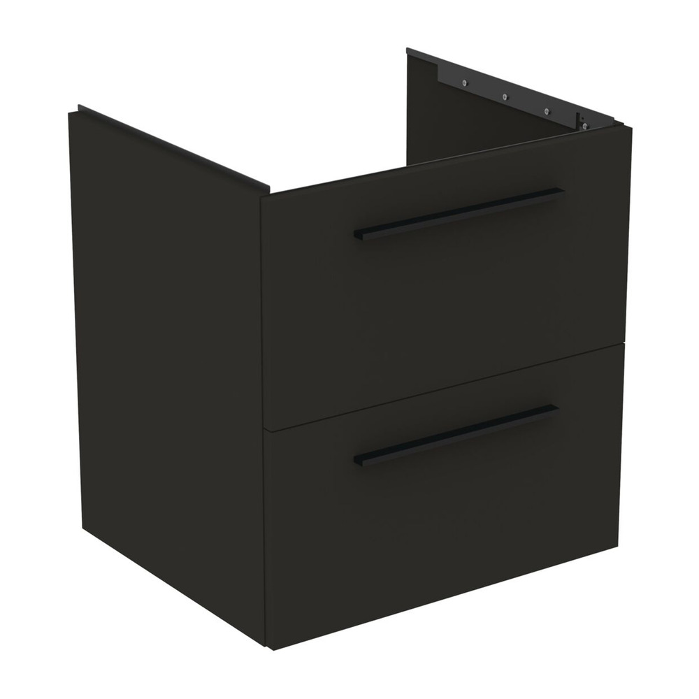 Dulap baza suspendat Ideal Standard i.life B gri carbon mat 2 sertare 60 cm