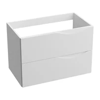 Dulap baza suspendat Rune Asger 2 sertare 80 cm alb lucios