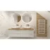 Dulap baza suspendat Rune Asger 2 sertare 80 cm alb lucios picture - 3