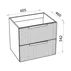 Dulap baza suspendat Rune Ivar 2 sertare 60 cm alb mat picture - 3
