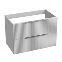 Dulap baza suspendat Rune Ivar 2 sertare 80 cm alb mat